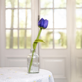 Bloem vilt tulp multicolor kobaltblauw