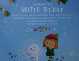 Boekje Dromen van een Witte Kerst met vingerpopje kerstboom