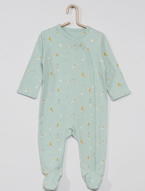 Pyjama/onesie/boxpakje bosdieren mint maat 62