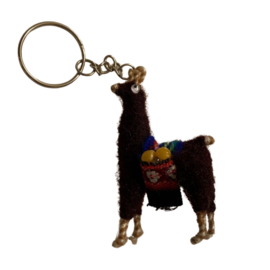 Sleutelhanger alpaca zwart