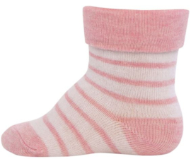 Babysokjes (2-pack) Baby Stripe roze van Ewers