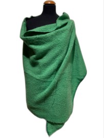 Omslagdoek viscose/wol grasgroen