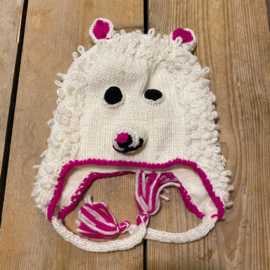 Babymuts schaap roze