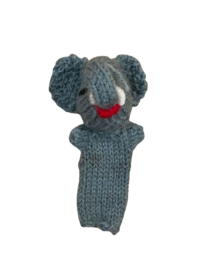 Vingerpopje gebreid olifant