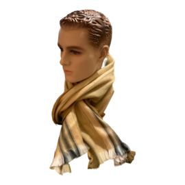 Sjaal M beige-grijs