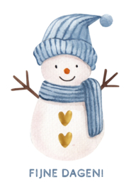 Kerstkaart KvdE Kerstauto met kerstboom op dak