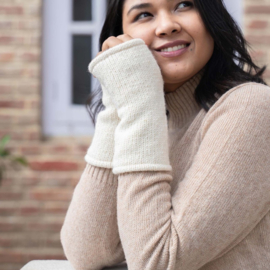 Handwarmers Sjaal met Verhaal Cosy crème