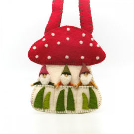 Tasje met vingerpopjes kabouters