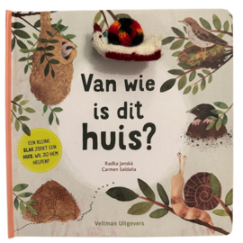 Boekje Van wie is dit huis?  met vingerpopje slak multicolor