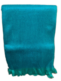 Sjaal L effen turquoise