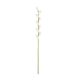 Bloem vilt katjes wit
