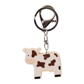 Houten sleutelhanger boerderijdieren - geit