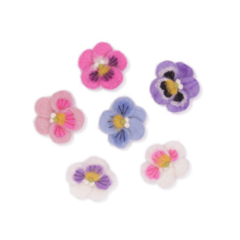 Broche vilt viooltje