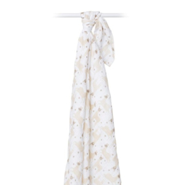 Inbakerdoek/swaddle van Lulujo lama