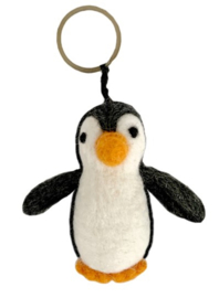 Sleutelhanger pinguin van vilt