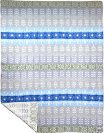 Plaid Jowollina Folklore Floral blauw