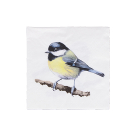 Servetten Vogels koolmees
