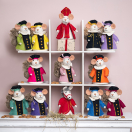 Eiwarmer/decoratie Sinterklaas Pietermuis rood