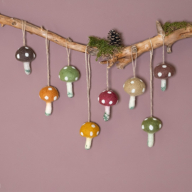 Hanger paddenstoel diverse kleuren