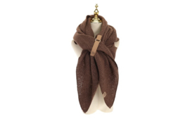 Omslagdoek met doorsteeklus camel