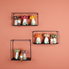 Eiwarmer/decoratie paddenstoel aardetinten