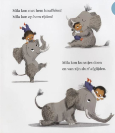 Boekje Niet dit huisdier met vingerpopje olifant