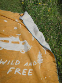 Plaid Adelheid mosterdgeel Wild and Free