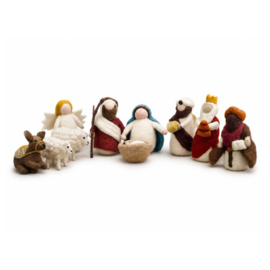 Kerststal BY 10-delig warme kleuren