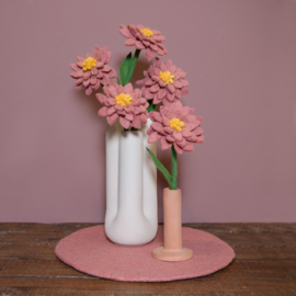 Onderzetter L effen blush