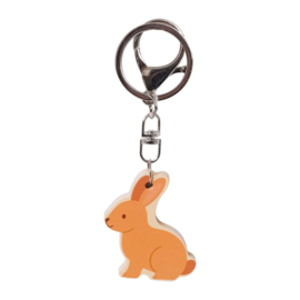 Houten sleutelhanger bosdieren - eekhoorn