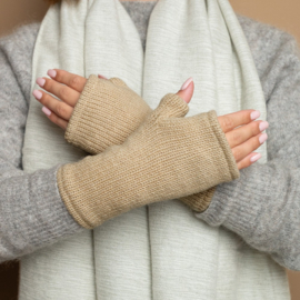 Handwarmers Sjaal met Verhaal Cosy beige