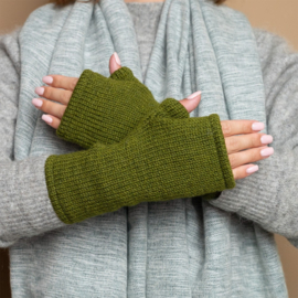 Handwarmers Sjaal met Verhaal Cosy legergroen