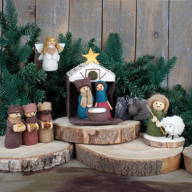 Kerststal Sjaal met Verhaal 12-delig gekleurd