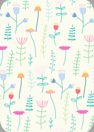 Kaart KvdE Bloemen minimalistisch