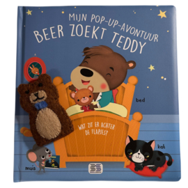 Boekje Beer zoekt Teddy met vingerpopje beer
