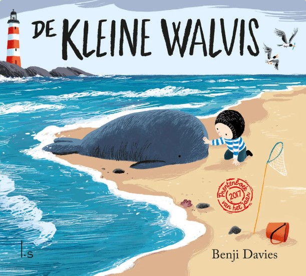 Boekje De kleine walvis met vingerpopje walvis
