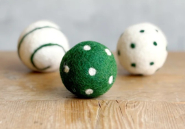 Kattenspeeltje vilten bal groen