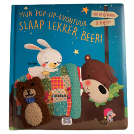 Boekje Slaap lekker Beer! met vingerpopje beer