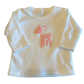 Baby T-shirt met velours opdruk beer zwart maat 62