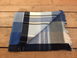 Tafel- picknickkleed blauw-wit-grijs