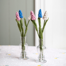 Bloem vilt druifje roze