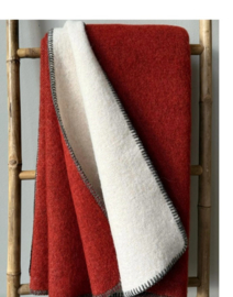 Plaid Jowollina Doubleface steenrood-wolwit