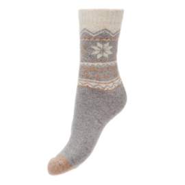 Sokken maat 36-40 Woolmix roestrood