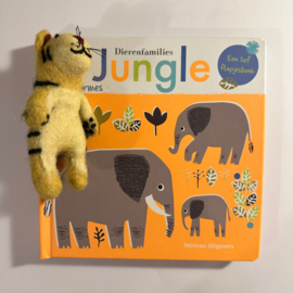 Dierenfamilies: jungle met vingerpopje tijger
