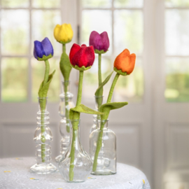 Bloem vilt tulp multicolor cerise