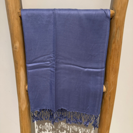 Voorjaarssjaal effen viscose lila