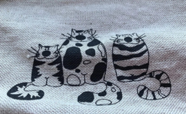 Jowollina theedoek katten