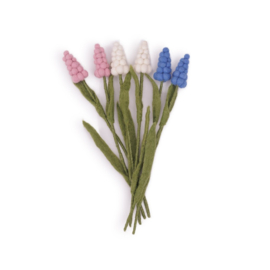 Bloem vilt druifje roze