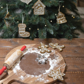 Kersthanger gingerbread cookie huisje