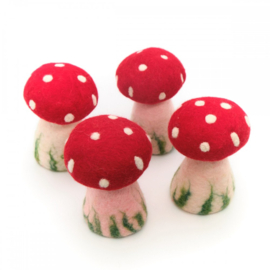 Eiwarmer/decoratie paddenstoel